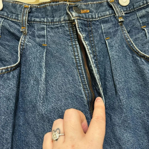 Women’s Vintage 90’s Blue Zone Brand High Waisted Baggy Denim Jeans  No Size Tag - Picture 6 of 16